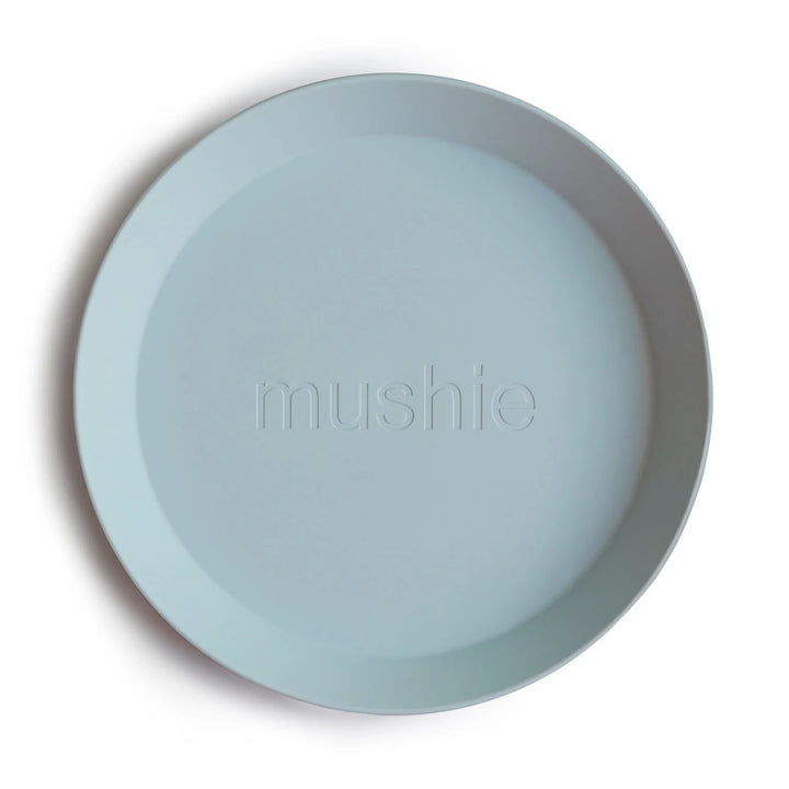 Mushie | Set 2 Piatti per Bambini, Dinner Plate Round Powder Blue