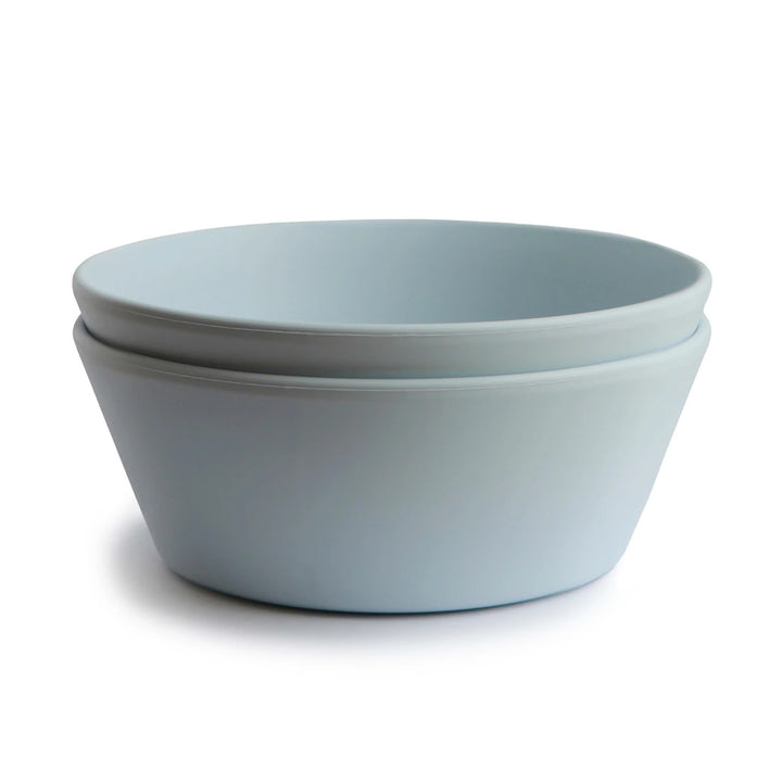 Mushie | Set 2 Ciotole per Bambini Round Bowl Powder Blue