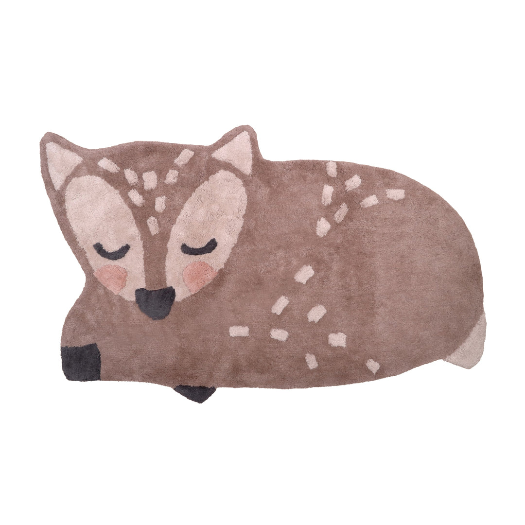 Tappeto per Bambini in Cotone Cervo 110x70 cm, Little Deer | Nattiot