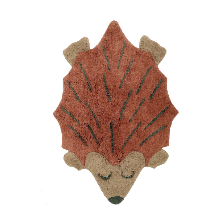 Tappeto per Bambini in Cotone Riccio 120x80 cm, Hedgehog | Nattiot