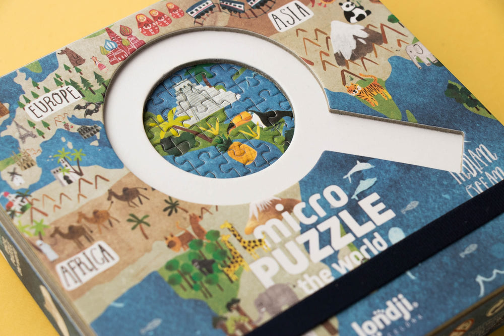 Micro Puzzle Tascabile Mappa Mondo - Discover the World 600pz | Londji