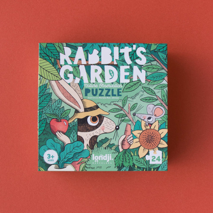 Londji Puzzle e Gioco di Osservazione - Rabbits Garden 24pz, 3 anni +