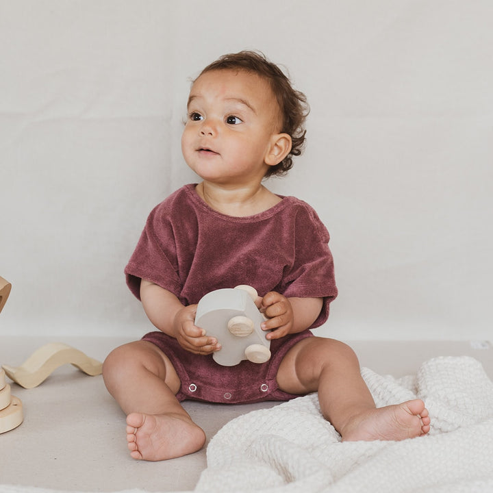 Daily Brat | Pagliaccetto in Spugna Cotone Bio Camille Rose Bambina