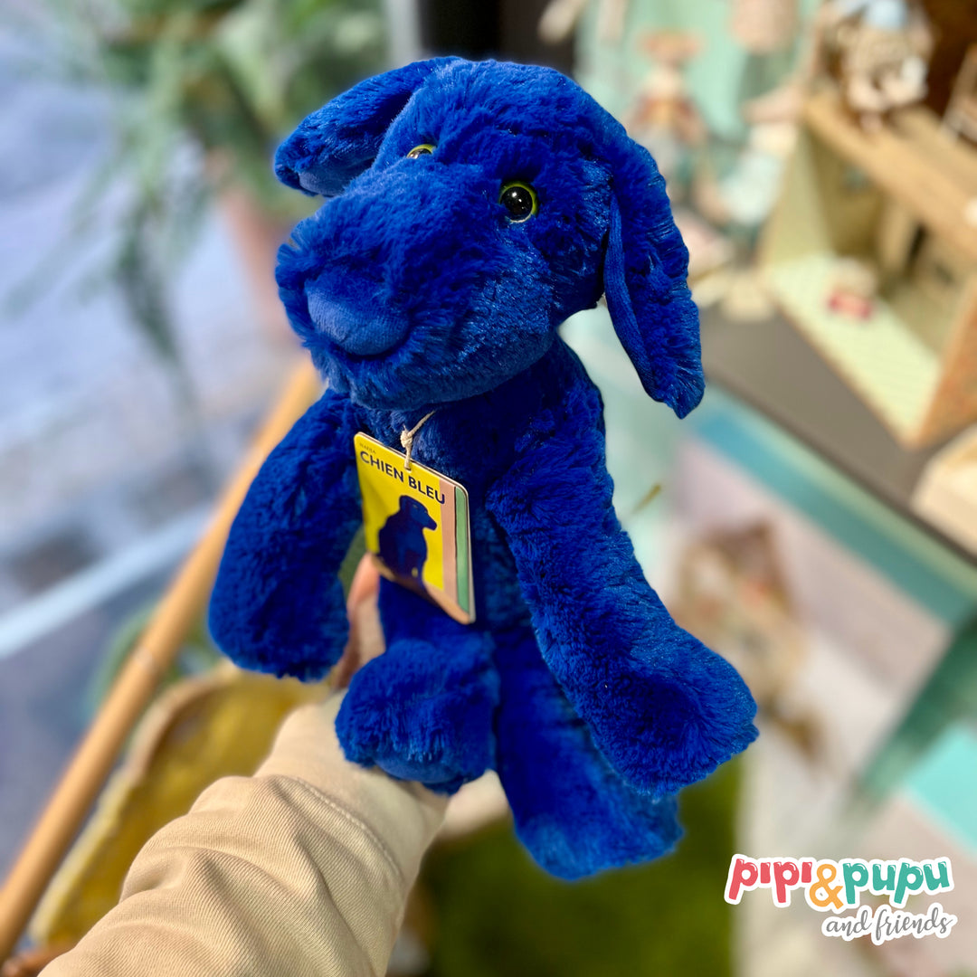 Peluche Pupazzo Cane Blu, Chien Bleu 36cm | Moulin Roty 894022