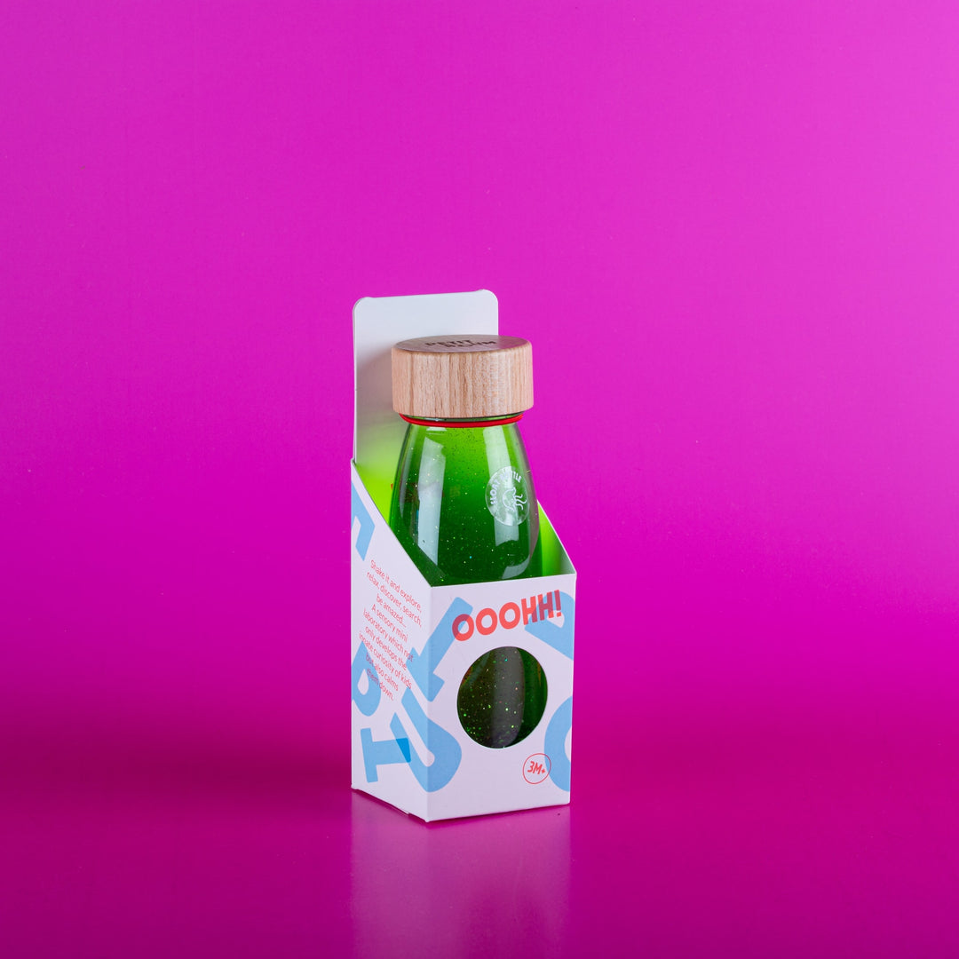 Petit Boum | Bottiglia Sensoriale per bambini Float Bottle Green