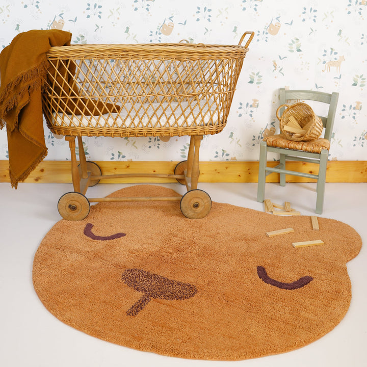 Tappeto in Cotone Orsetto Marrone 100x110 cm