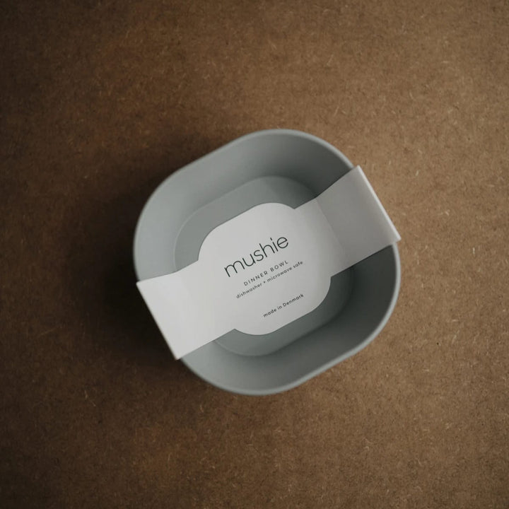 Mushie | Set 2 Ciotole per Bambini, Square Bowl | Vari Colori