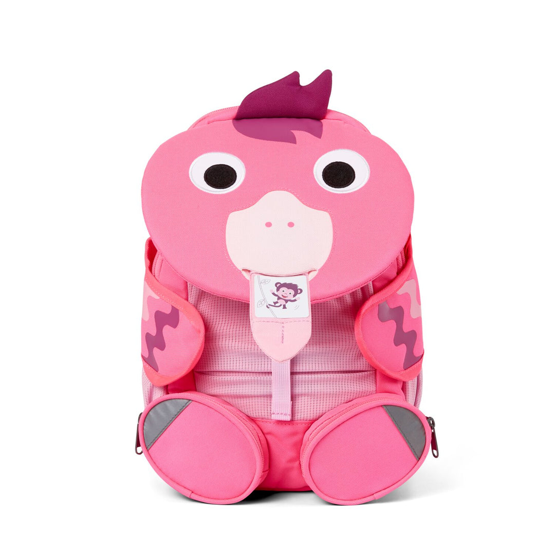 Zainetto Grande Neon Flamingo Fenicottero bambini 3-5 anni | Affenzahn