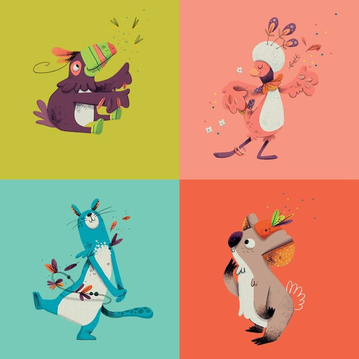 Fabric activity book, Dans la Jungle 
