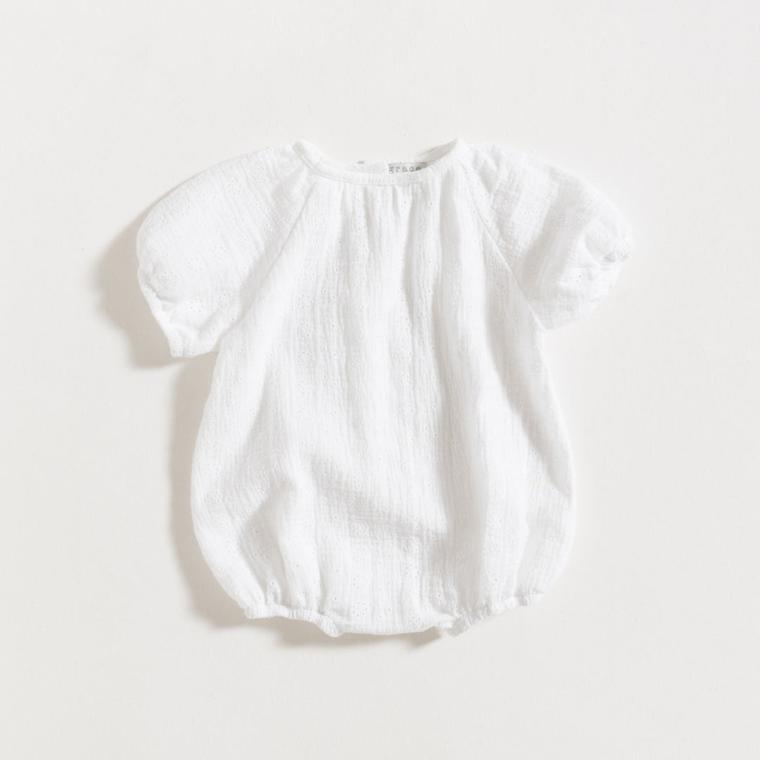 Grace baby&child | Pagliaccetto Mussola Cotone Bio English Embroidery
