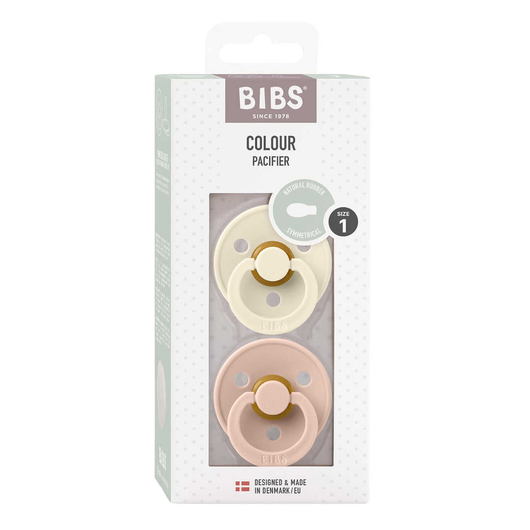 Bibs | 2 Ciucci Colour Ivory/Blush, Tettarella Gomma Simmetrica