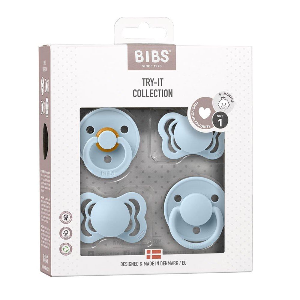 Bibs 4 Ciucci Collezione Try-It Baby Blue | Trova il ciuccio perfetto