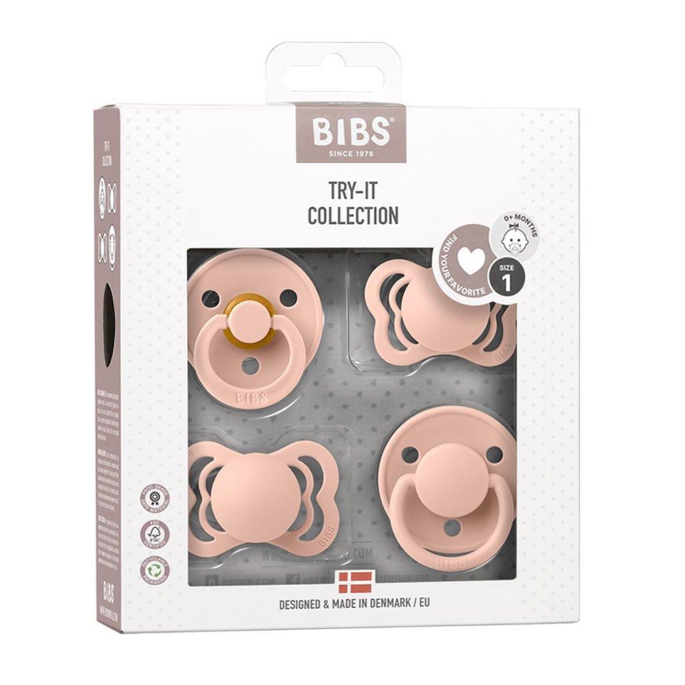 Bibs 4 Ciucci Collezione Try-It Blush | Trova il ciuccio perfetto