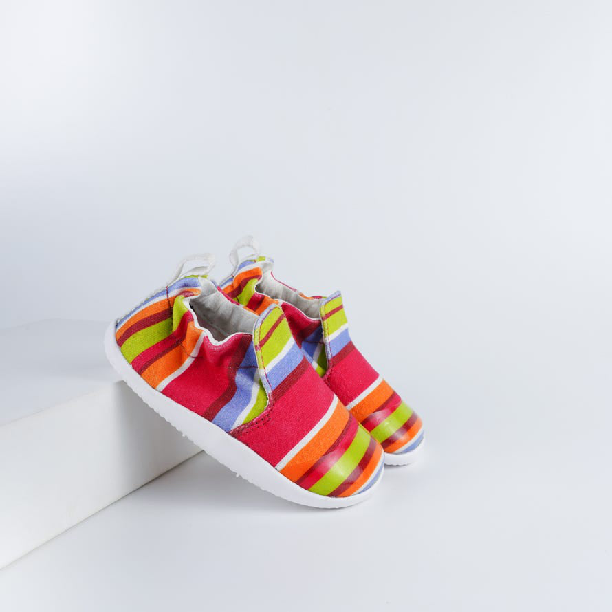 Bobux | Scarpa Camminata Assistita Scamp Xplorer Guava Stripe