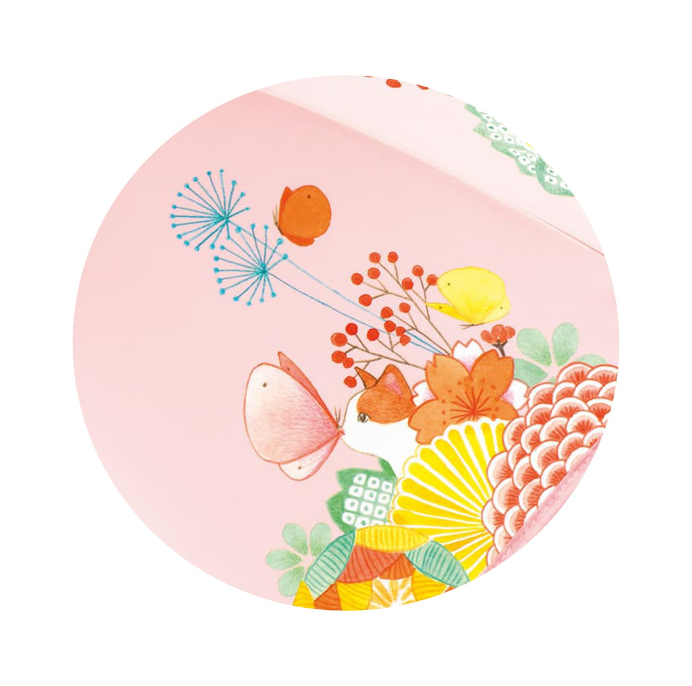 Ombrello per Bambini Rosa Fiori e Farfalle | Djeco DD04701
