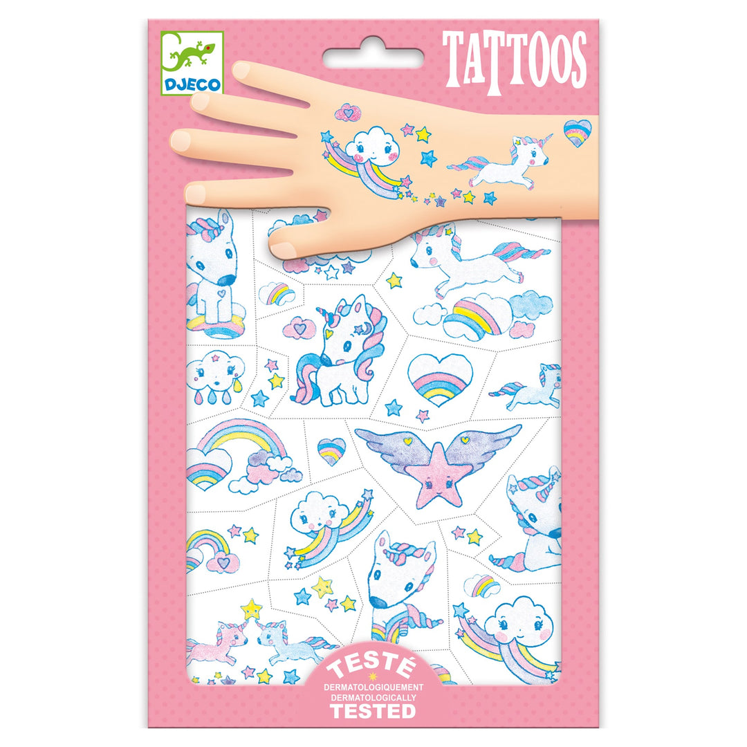 Unicorni - 50 Tatuaggi Temporanei per bambini | Djeco