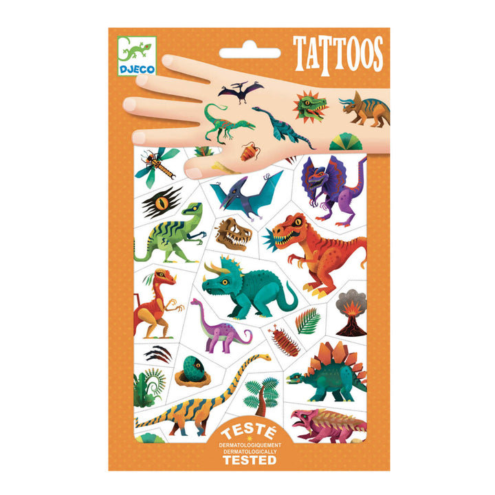 Dinosauri - 50 Tatuaggi Temporanei per bambini | Djeco