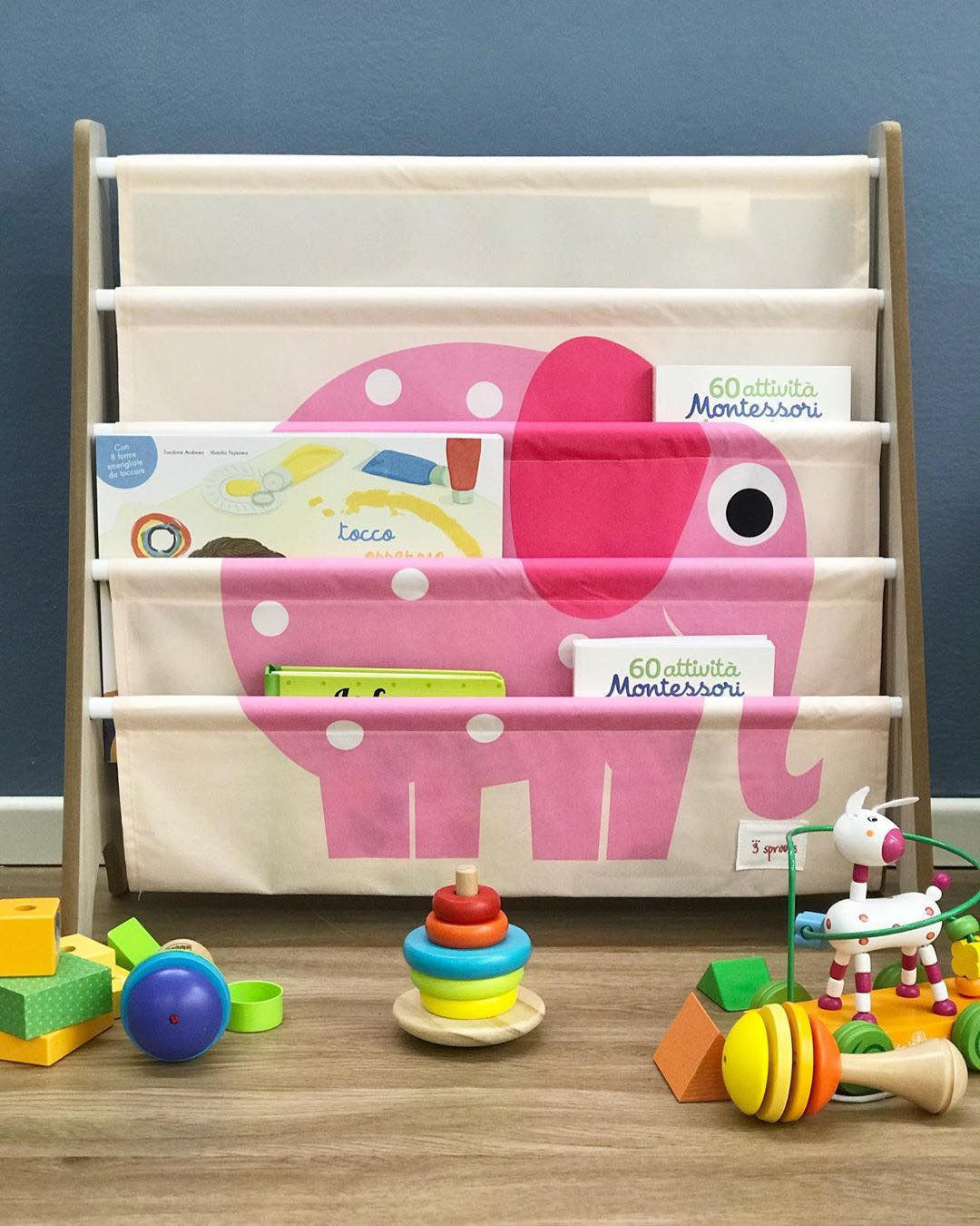 3 SPROUTS LIBRERIA MONTESSORI ELEFANTE ROSA