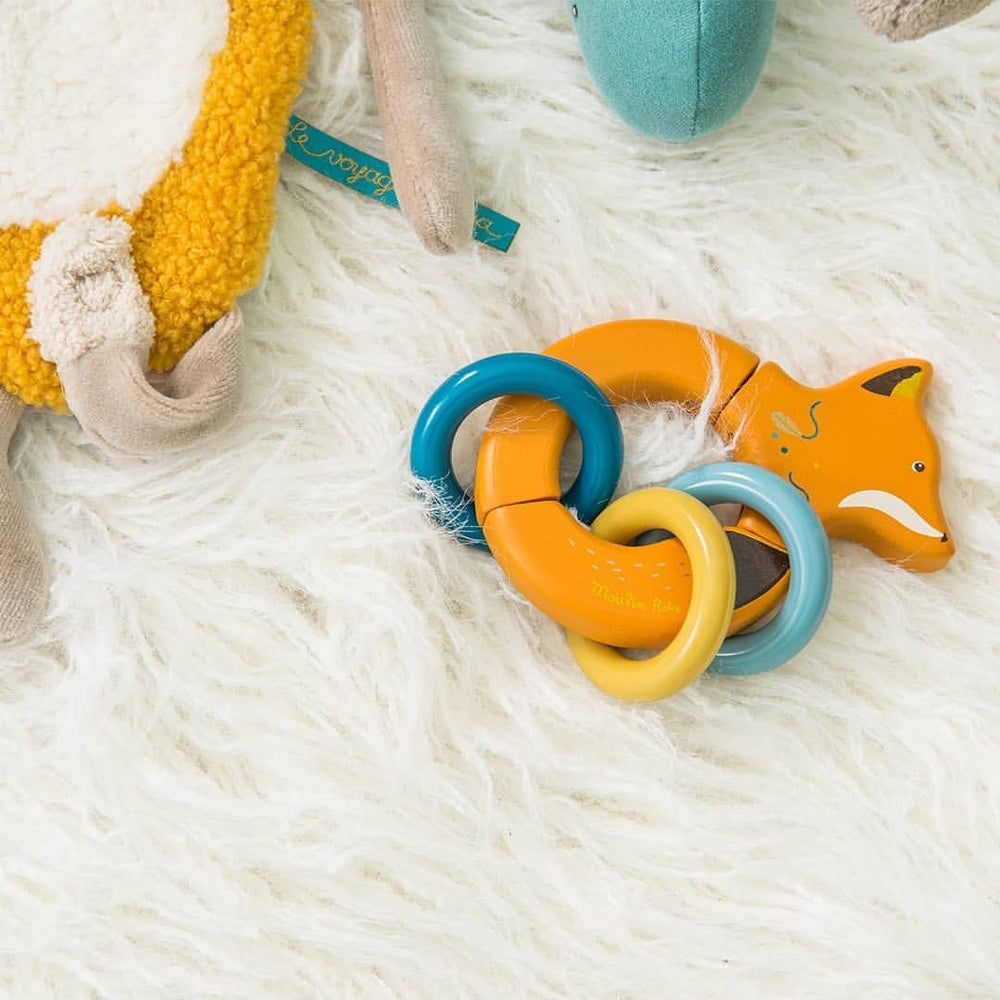 Moulin Roty | Volpe in Legno con Anelli Le Voyage d'Olga
