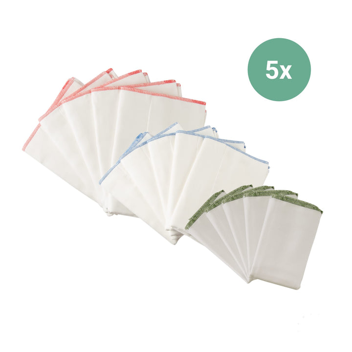 Inserti Prefold in Cotone Bio, Pannolini Lavabili Snap2Fit Popolini